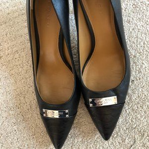Coach Size 7 black pumps